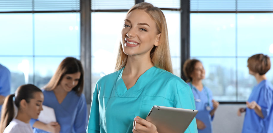 medical staff smiling